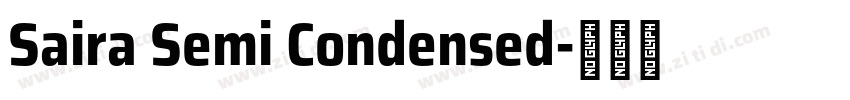 Saira Semi Condensed字体转换